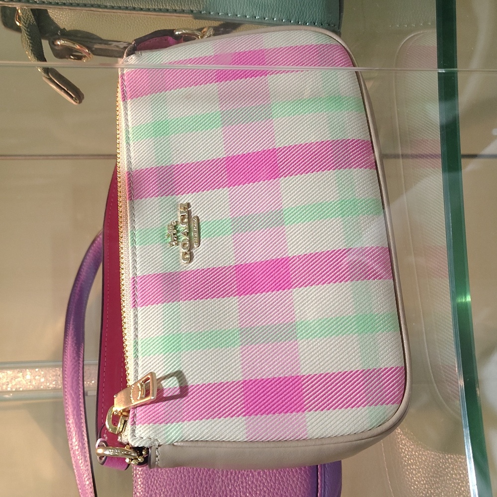 NWT!!! 😍👗♥️Coach Vibrant Nolita 19 With Plaid Print - Picture 6 of 6